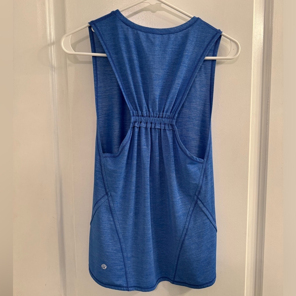 Lululemon In A Cinch Tank Heathered Pipe Dream Blue